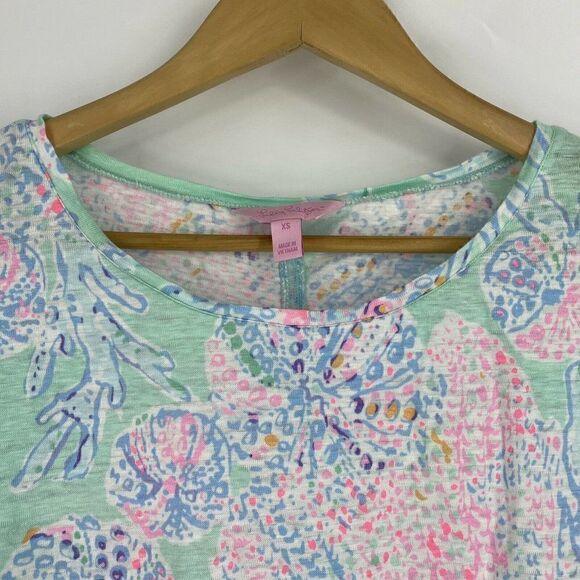 Lilly Pulitzer T Shirt Mikela Fansea - Picture 2 of 6